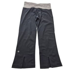 Lululemon size 6 black capri 20" inseam active yoga running pre owned basic